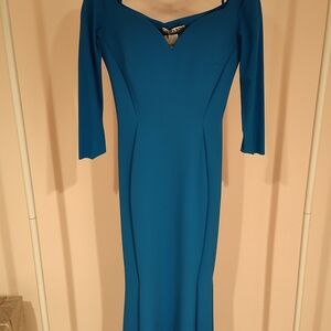 Chiara Boni Teal Long Sleeve Dress